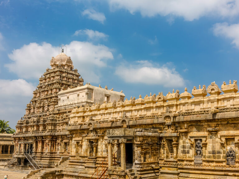 The,Pyramid,Like,Tower,Of,The,Airavatesvara,Temple,,A,Hindu